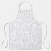 ほこり紙吹雪水彩ドットキッチンエプロン エプロン (正面)