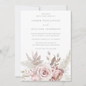 ほこり素晴らしバラフローラ結婚ズ 招待状 (正面)