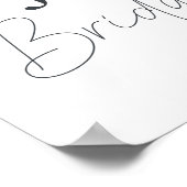 ほこり青い花エレガントブライダルシャワーポスター ポスター (角)