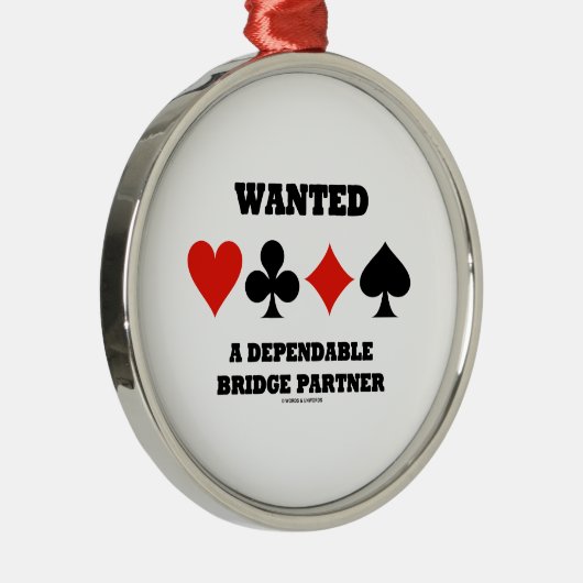 ほしいと思いました信頼できる橋パートナー(カードスーツ)が メタルオーナメント (右)