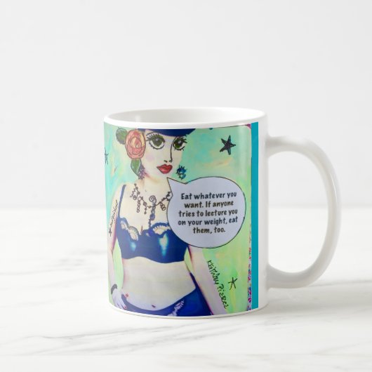 ほしいと思うものは何でもMUG-EAT コーヒーマグカップ (右)