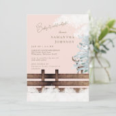 ほっこりウッドランド 赤ちゃん 外は寒い 招待状 (スタンド正面)