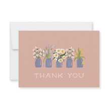 ほっこりパープルの花のカートに合うメイソンジャー