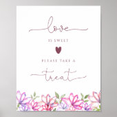 ほっこりフラワーズ ラブ イズ スウィート トリート サイン (正面)