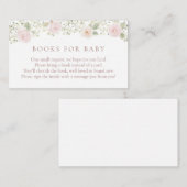 ほっこりローズ ベイビーブレス ブック 赤ちゃんのためのカード エンクロージャーカード (正面/裏面)