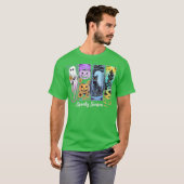 ほっこり可愛い筆刷ホラー Tシャツ (正面フル)