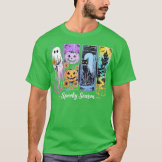 ほっこり可愛い筆刷ホラー Tシャツ