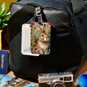 ほっこり春のうさぎ ラゲージタグ