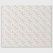 ほっこり水彩の花びら包装紙 ラッピングペーパー (フラット)