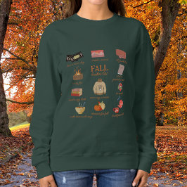 ほっこり秋のやりたいことリスト 秋のファブリック スウェットシャツ