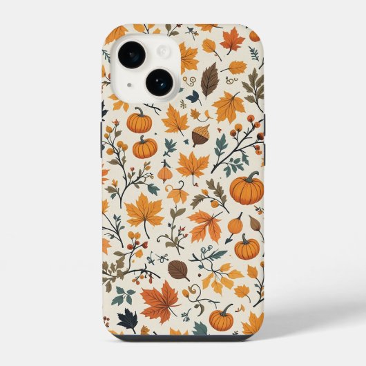 ほっこり秋のスマホケース iPhoneケース (裏面)