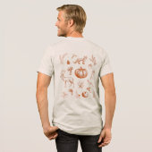 ほっこり秋の雰囲気 トライブレンドＴシャツ (フル背面)