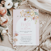 ほっこり花の赤ちゃんが咲くベイビーシャワーの招待状 招待状
