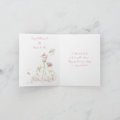 ほっこり花嫁のブライダルシャワー Bloom Bride to Be カード (内部)