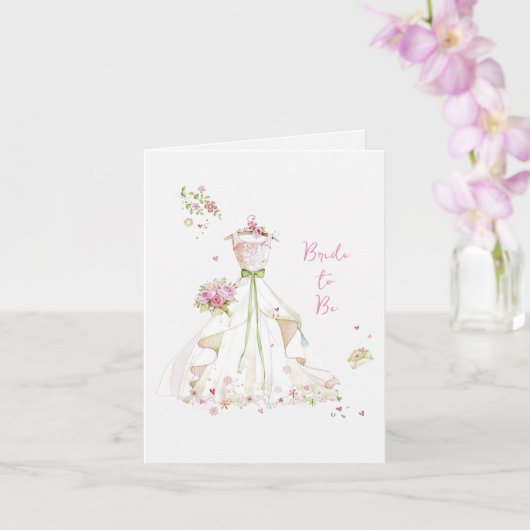 ほっこり花嫁のブライダルシャワー Bloom Bride to Be カード (蘭)