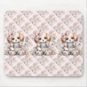 ほっこり かわいい コテージコア ファームコア ぱぴー スタイル マウスパッド (正面)