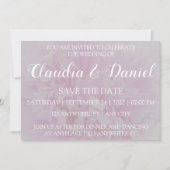 ほっこエレガントしたピンクの牡丹フローラ結婚の 招待状 (正面)