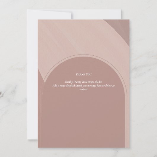 ほっこコンテンポラリーりストライプの写真ありがとう 招待状 (裏面)