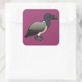 ほっそりとしたハゲワシ スクエアシール (バッグ)