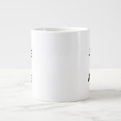 「ほっといて」面白い引用マグカップ ジャンボコーヒーマグカップ (正面)