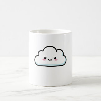 ほっぺがピンクの雲のかわいいイラスト コーヒーマグカップ