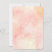 ほっぺが赤いペアのキリン 赤ちゃん歓迎会 招待状 (裏面)