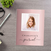 ほっぺのようなピンクの写真 子ども タイポグラフィー ノートブック