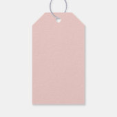 ほっぺのようなピンクの可愛いフェアリーウイングドレス ユニコーンの誕生日 ギフトタグ (裏面)