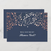 ほっぺのバビーブレス ウェディング フラワーガール 招待状 (正面/裏面)