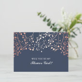 ほっぺのバビーブレス ウェディング フラワーガール 招待状 (スタンド正面)