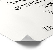 ほてり染める花々のブロームズ Botanical ウェディングサイン イン ポスター (角)