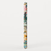 ほとばしりの緑豊かな花のモノグラム Case-Mate iPhoneケース (裏面/右)