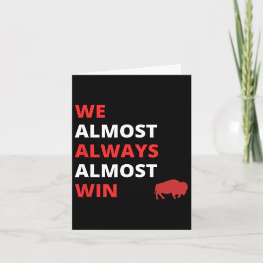 「ほとんどいつもほぼ勝つ」フットボールが面白い カード (正面)