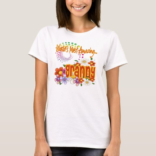 ほとんどのすばらしいおばあさん Tシャツ (正面)