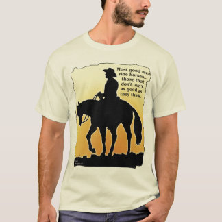 ほとんどのよい人の乗車の馬 Tシャツ