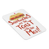 ほとんどのサンドイッチでトーストおもしろいを行う マグネット (右側)