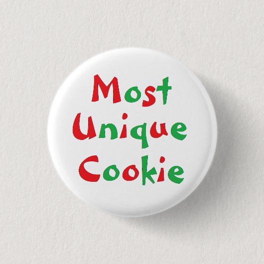 "ほとんどのユニークなクッキー"賞Pin 缶バッジ (正面)