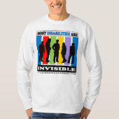 ほとんどの不能は見えないです-人のLSのワイシャツ Tシャツ (正面)