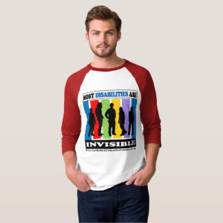 ほとんどの不能は見えないです-人のLSのRaglan Tシャツ