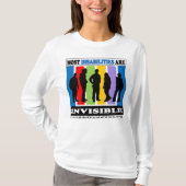 ほとんどの不能は見えないです- LSのワイシャツ Tシャツ (正面)