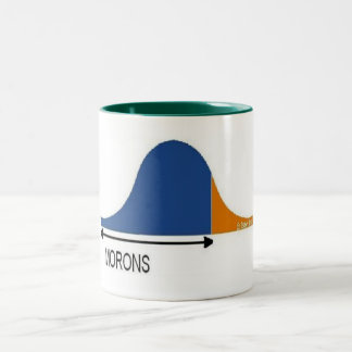 ほとんどの人々は愚か者です ツートーンマグカップ