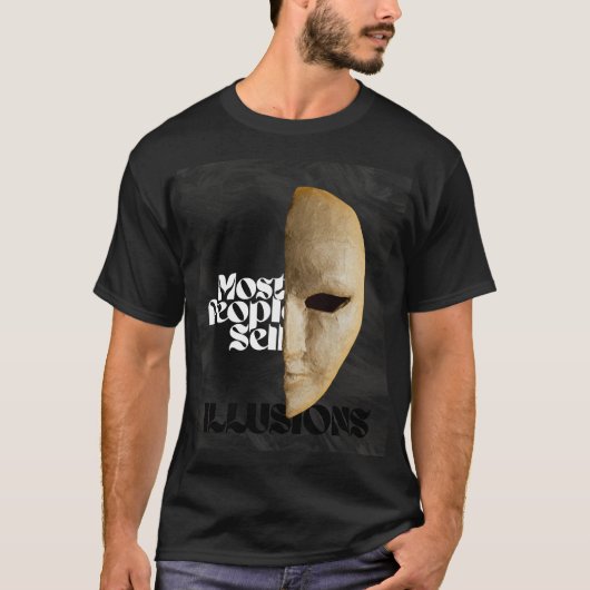 ほとんどの人は幻想を売っている | メンズTシャツ Tシャツ (正面)