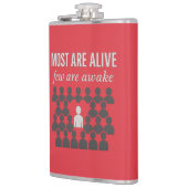 ほとんどの人は生きている。起きている者は考え少ない フラスク (左)