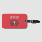 ほとんどの人は生きている。起きている者は考え少ない ラゲッジタグ (正面横)