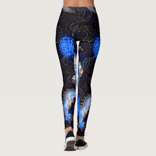 ほとんどの人気があるで中国のな天のドラゴンのファンタジーの芸術 レギンス (裏面)