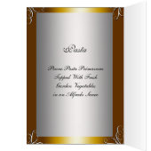 ほとんどの人気があるディナーパーティーメニュー (内側 (左))