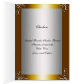 ほとんどの人気があるディナーパーティーメニュー (内側 (右))