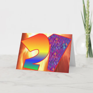 ほとんどの州のバースデー・カードで法的21 カード