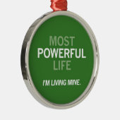 ほとんどの強力な生命オーナメント メタルオーナメント (右)