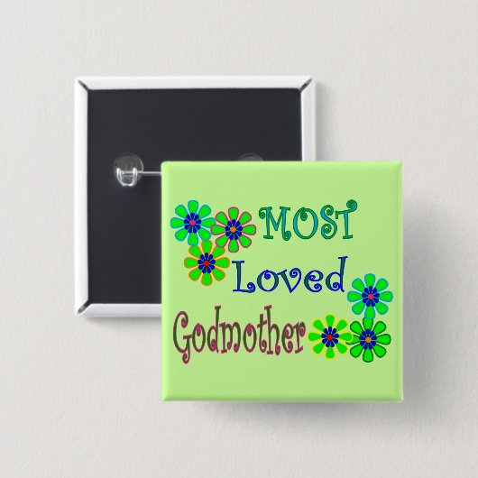 "ほとんどの愛された教母"のギフト 缶バッジ (正面&裏面)